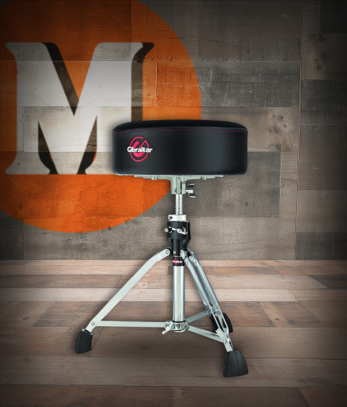 Gibraltar 9000 Series 13" Super Soft Cordura Round Drum Throne (9608SFT) adjustable drummer seat