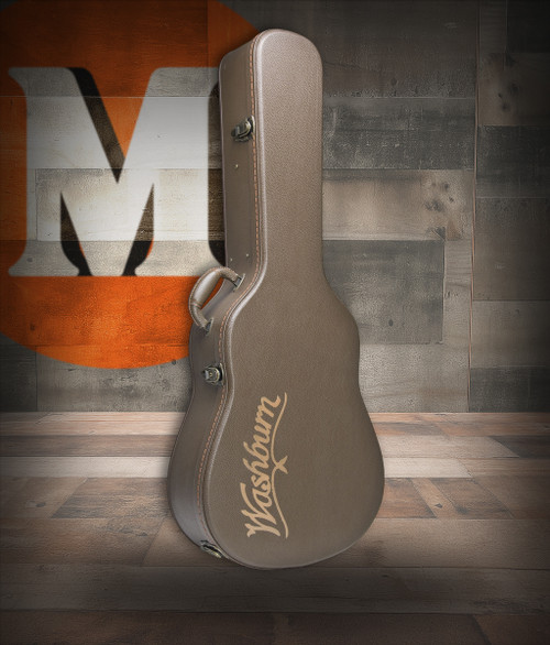 Washburn GCDNDLX Deluxe Dreadnought Acoustic Guitar Case (GCDNDLX-U) black hardshell case