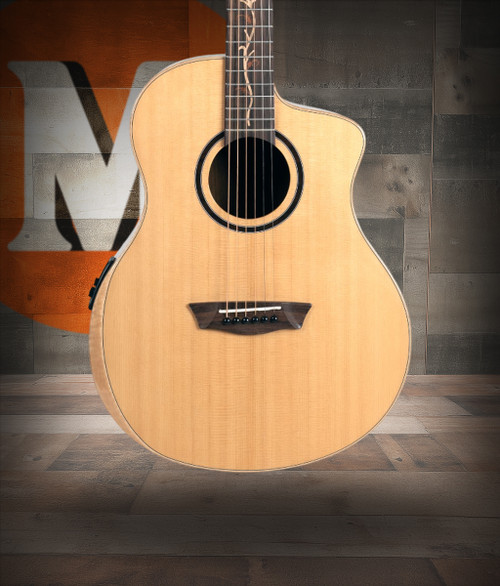 Washburn Bella Tono Suprema Acoustic-Electric Guitar - Natural Glossy (BTSC40SCE-U) | Musician Madness