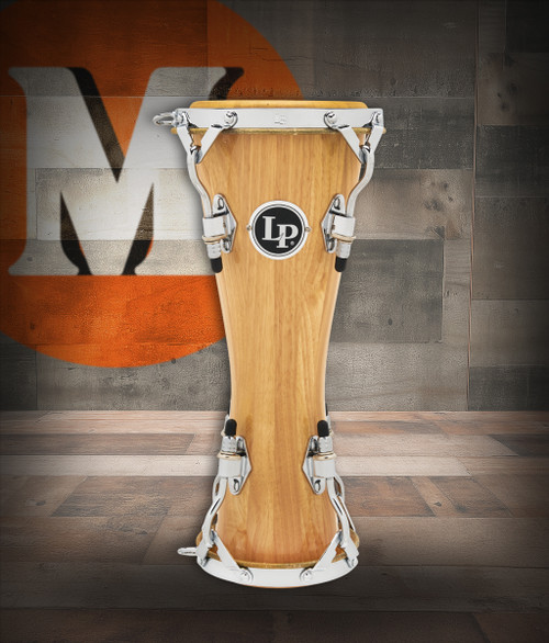 Latin Percussion LP Pedrito Okonkolo Small Bata Drum in oak finish (LP492-AWC) – handcrafted Afro-Cuban percussion instrument by LP, available at Musician Madness.