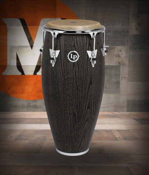 Latin Percussion LP Uptown CCII 11" Quinto – Sculpted Ash in Espresso Stain with Chrome Hardware (LP1100SA) – premium LP quinto drum available at Musician Madness.