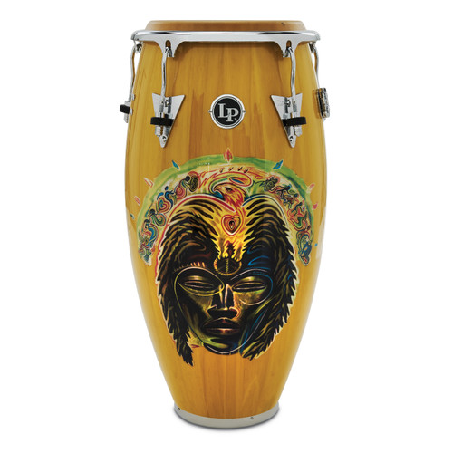Latin Percussion LP Santana CCII 11" Quinto - Oak Africa Speaks with Chrome Hardware (LP522X-SAS) - signature Santana LP quinto available at Musician Madness.