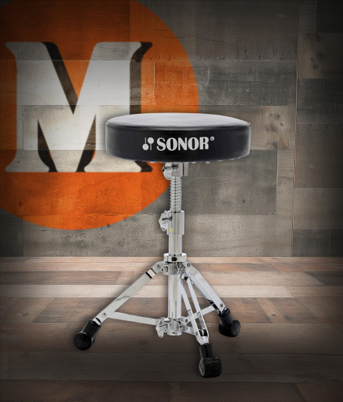 Sonor DT-2000 2000 Series Drum Throne – stable adjustable drummer seat available at Musician Madness.