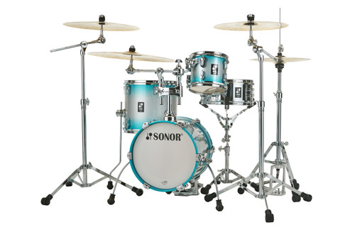 Sonor AQ2 Maple Martini 4 Piece Shell Pack - Aqua Silver Burst (AQ2-MARTINIWMCASB) | Musician Madness