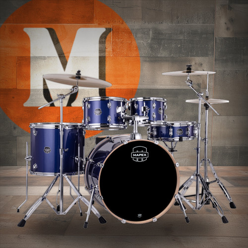 Mapex Venus 5-Piece Fusion Drum Set - Blue Sky Sparkle