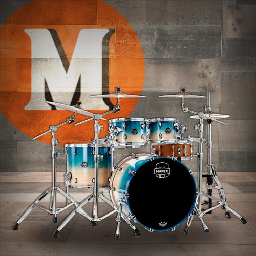Mapex Saturn Rock 4-Piece Shell Pack - Aqua Fade (SR529XUUQ)