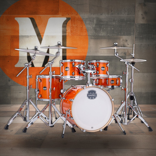 Mapex Mars Maple Fusion Shell Pack - Glossy Amber (MM504SFOG)