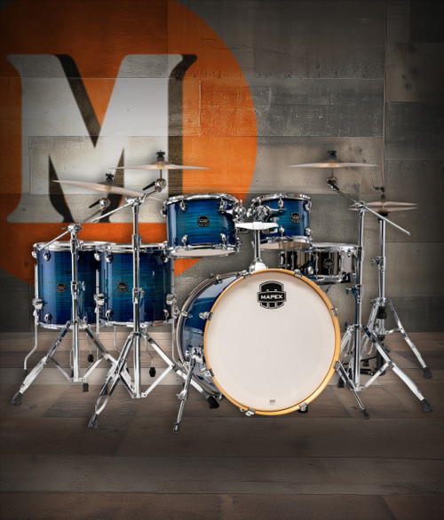 Mapex Armory Studioease Shell Pack, Fast Toms - Blue Wave Burst
