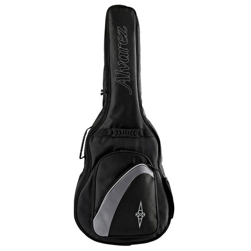 Alvarez AGB15LJ 15mm Deluxe DuoFoam Gig Bag for LJ2 guitars featuring thick padded protection, reinforced stitching, a durable exterior, and comfortable carry handles for safe transport.