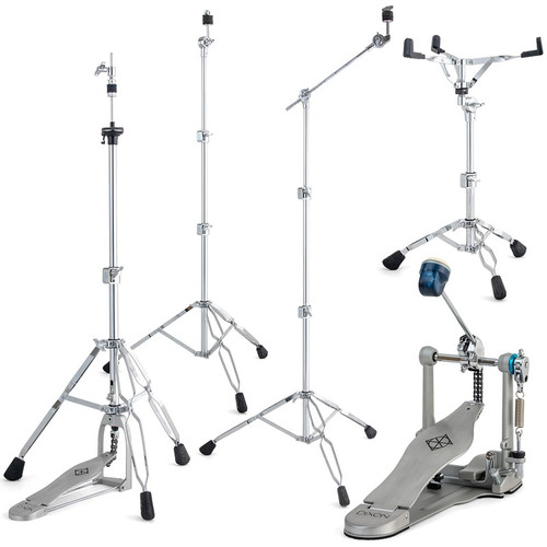Dixon P2 Series 5-Piece Drum Hardware Pack featuring durable cymbal stands, hi-hat stand, snare stand, and lightweight yet sturdy construction suitable for rehearsals, gigs, and studio use.