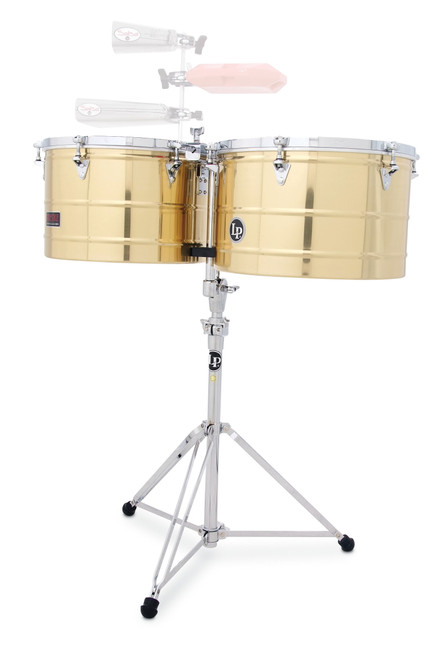 Latin Percussion LP1516-B Prestige 15"/16" Thunder Timbales â€“ Brass / Chrome (LP1516-B)