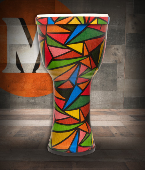 Latin Percussion LP7008 World Beat Pretuned 8" Djembe featuring a durable synthetic shell, pretuned head, lightweight design, and bright, resonant tone ideal for beginners, classrooms, and recreational drumming.