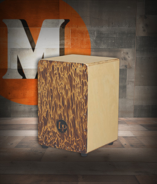 Latin Percussion LPA1332-HC Aspire Cajon featuring a birch/poplar body, internal snare system, Havana CafÃ© finish, and well-balanced bass and snare tones ideal for practice, live acoustic sets, and entry-level world percussion.