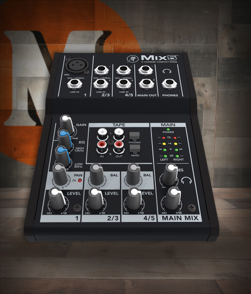 Mackie MIX5 5-Channel Compact Mixer (MIX5)