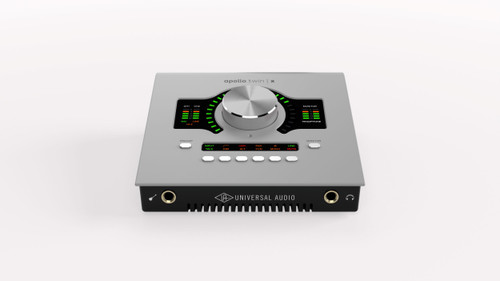 Universal Audio Apollo Twin X Duo Recording Interface – Studio+ Gen 2 (UA-APTXDG2-STU-U) featuring Unison mic preamps, UAD-2 Duo DSP processing, premium AD/DA conversion, and the Studio+ plug-in and software bundle for complete pro recording.