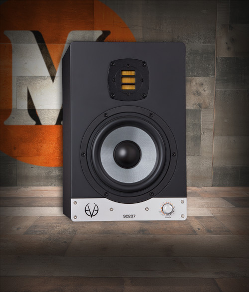 Eve Audio SC207 7" 2-Way Nearfield Studio Monitor (SC207-U) featuring a 7-inch SilverCone woofer, AMT ribbon tweeter, DSP-controlled tuning, and accurate nearfield performance for mixing and music production.