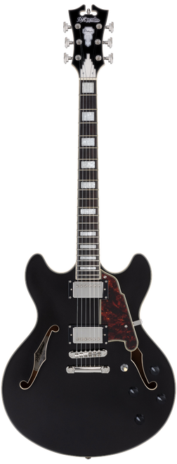 D'Angelico Premier DC with Gig Bag - Black Flake (DAPDCBLF2NS)