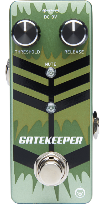 Pigtronix Gate Keeper High-Speed Noise Gate (GKM2) featuring ultra-fast gating response, precise threshold control, and clean noise reduction for high-gain guitar setups.