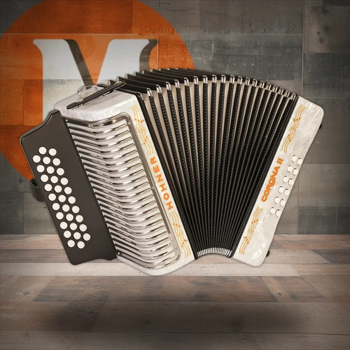 Hohner Corona II GCF - Pearl White (3500GW) | Musician Madness