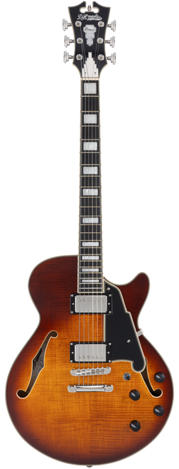D'Angelico Premier SS Single Cutaway - Dark Iced Tea Burst (DAPSSDITBNS) | Musician Madness