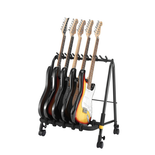 Hercules GS523BPLUS 3-Piece Guitar Rack Stand w/ Casters | Musician Madness