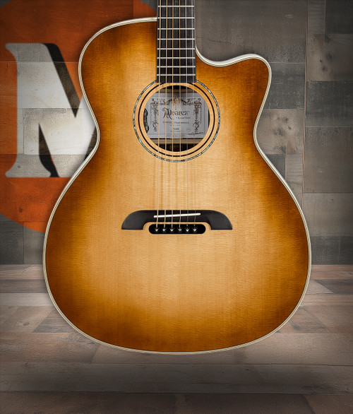 Alvarez Yairi Masterworks GYM70CE Shadowburst Grand Auditorium Acoustic-Electric (GYM70CE_Shadowburst)|Musician Madness