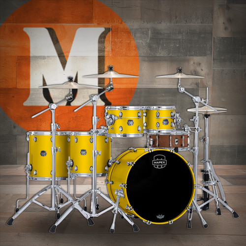 Mapex Saturn Evolution Workhorse Shell Pack 5-Piece - Tuscan Yellow (SE628XMPM)