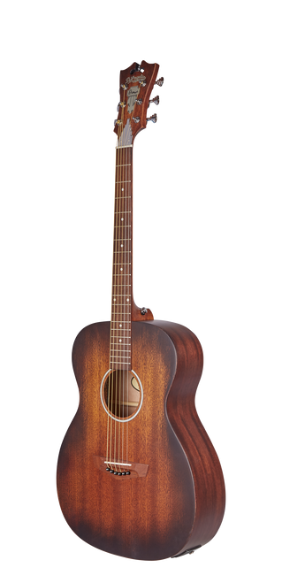 The Dâ€™Angelico Tammany LS Orchestra E (DAPLSOMAGDCP) features an Aged Mahogany finish that highlights the warm, woody character of its tone. The LS Orchestra body offers balanced projection and comfortable playability, while the slim-profile neck makes it easy for players of all levels. Ideal for songwriting, practice, and intimate performances, this model blends organic tone with classic Dâ€™Angelico style.