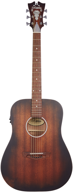 The DÃ¢â‚¬â„¢Angelico Lexington LS Dreadnought E (DAPLSD300AGDCP) features an Aged Mahogany finish that highlights vintage styling and warm acoustic tone. Its dreadnought body offers bold projection with strong low-end response, while the slim neck ensures smooth playability. Built-in electronics provide clear, natural amplified soundÃ¢â‚¬â€ideal for performing musicians and singer-songwriters.