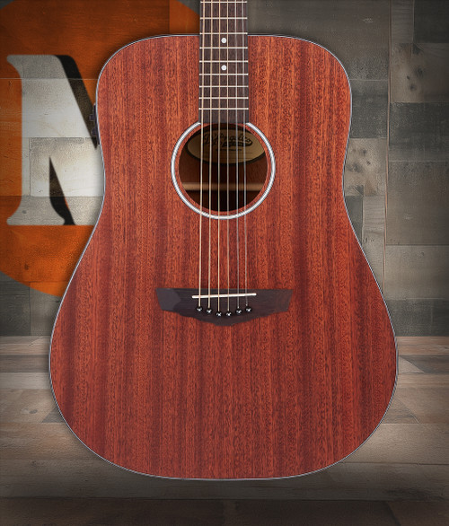 The Dâ€™Angelico Lexington LS Dreadnought E (DAPLSD300MAHCP) offers classic dreadnought power with the warmth of a mahogany body and a smooth satin finish. Its LS design provides comfortable playability, while onboard electronics ensure clean, natural tone when amplified. Ideal for strummers, singer-songwriters, and players wanting a reliable, great-sounding everyday acoustic.