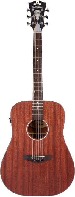 The Dâ€™Angelico Lexington LS Dreadnought E (DAPLSD300MAHCP) offers classic dreadnought power with the warmth of a mahogany body and a smooth satin finish. Its LS design provides comfortable playability, while onboard electronics ensure clean, natural tone when amplified. Ideal for strummers, singer-songwriters, and players wanting a reliable, great-sounding everyday acoustic.