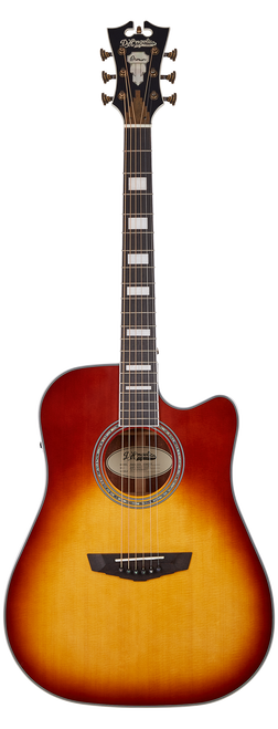 The DÃ¢â‚¬â„¢Angelico Bowery Dreadnought CE (DAPD500ITBAPS) features a full-size dreadnought body with a cutaway for enhanced upper-fret access. Its Iced Tea Burst finish adds vintage character and stage-ready visual appeal. With strong projection, warm acoustic tone, and quality electronics, i-s ideal for live performers, singer-songwriters, and players seeking a bold, reliable acoustic-electric guitar.