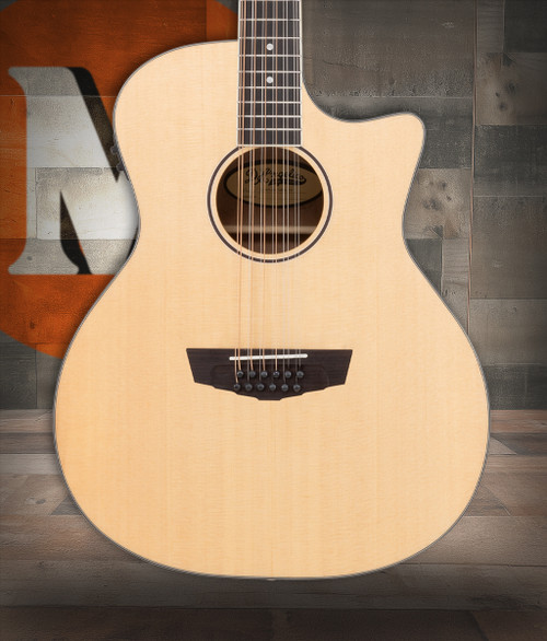 The Dâ€™Angelico Fulton LS Grand Auditorium 12-String CE (DAPLSG212SNATCP) features a comfortable LS-profile Grand Auditorium body with balanced projection and the lush, chorus-like sound of a 12-string. Its Satin Natural finish provides a clean, understated look, while the cutaway ensures easy upper-fret access. Equipped with high-quality electronics for clear, natural amplification, this guitar is perfect for stage performance, songwriting, and players seeking rich harmonic texture.