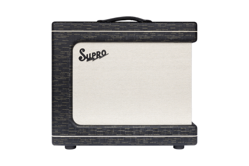 Supro Delegate 1x12 - 25W Combo w/ Reverb - Black Gold Scandia (1620RCBLK) | Musician Madness
