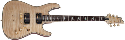 Schecter Omen Extreme-6 Electric Guitar in Gloss Natural - Front View