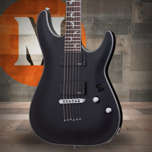 Schecter Damien Platinum-6 Electric Guitar - Satin Black (1181) | Musician Madness