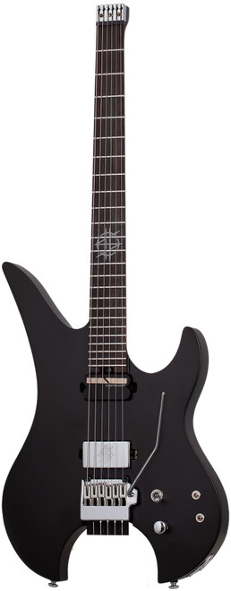 Schecter Synyster Gates Custom-6 TR-S Headless Electric Guitar - Satin Black (2115) | Musician Madness
