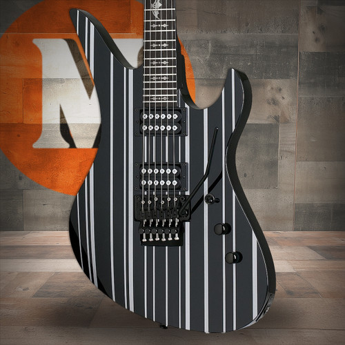 Schecter Synyster Standard Electric Guitar - Gloss Black w/ Silver Pinstripes (1739) | Musician Madness