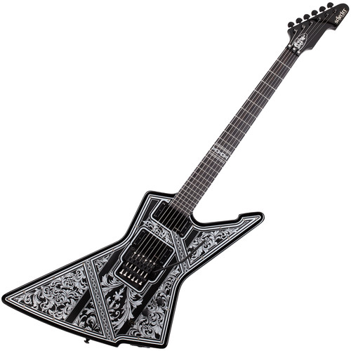 Schecter E-1 FR Przym Palladium Electric Guitar - Gloss Black (924) | Musician Madness
