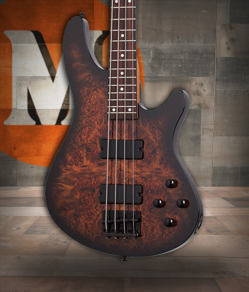 Schecter C-4 Standard Electric Bass - Tobacco Burl (3970) | Musician Madness
