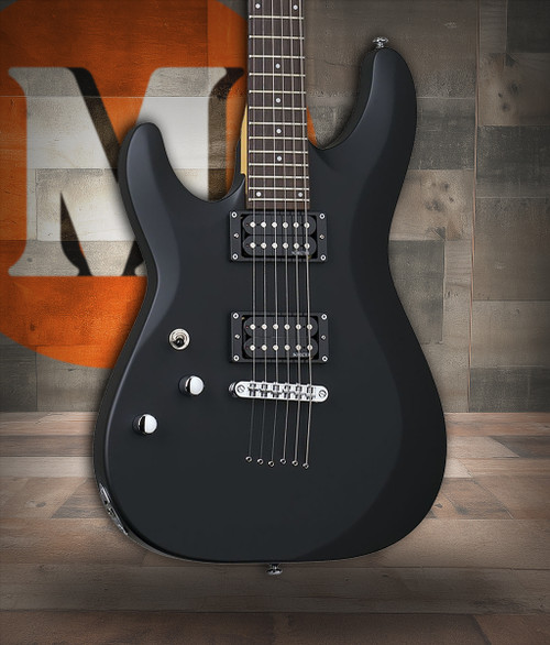 Schecter C-6 FR Deluxe LH Electric Guitar - Satin Black Left