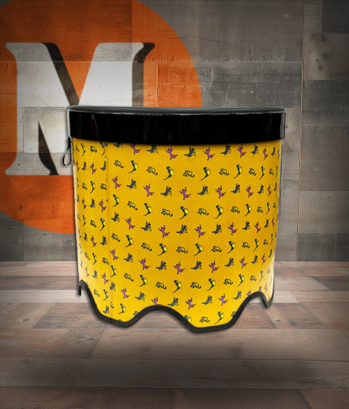 Toca Sympatico Gathering Drum, 16" Tall x 18" Diameter, Pretuned Synthetic Leather Head - Leapin' Lizard (TSSGD-18LZT-SLP) | Musician Madness