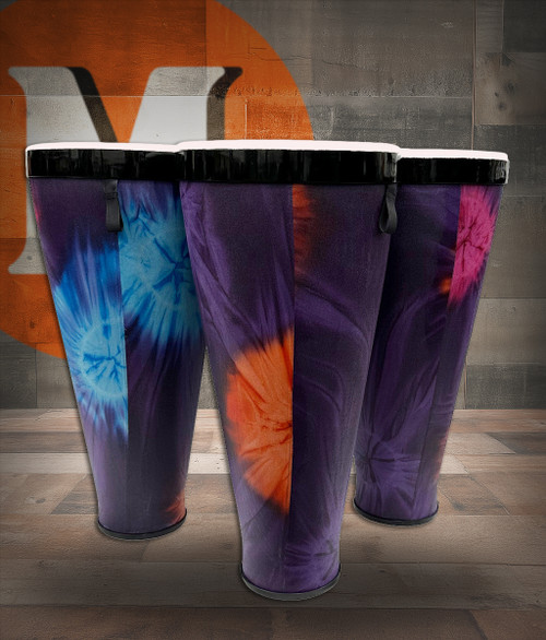 Toca Sympatico Nesting Ashiko Set of 3, 12" Head, Pretuned Fiber - Woodstock Purple (TSSNA-3PCWP-FP)