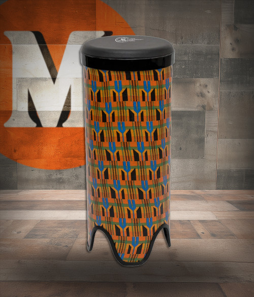 Toca Sympatico 10" Tubadora, Tunable Synthetic Leather Head - Kente Cloth (TSSTB-10K-SLT) | Musician Madness