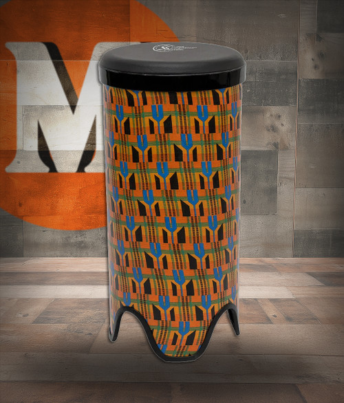 Toca Sympatico 12" Tubadora, Tunable Synthetic Leather Head - Kente Cloth (TSSTB-12K-SLT) | Musician Madness