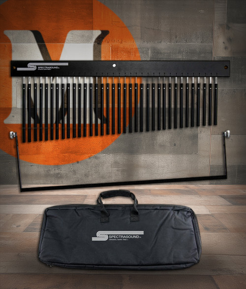 Toca SM-35BA Mark Tree Bundle with Damper Bar and Bag - Black Aluminum (SM35BA-K) | Musician Madness
