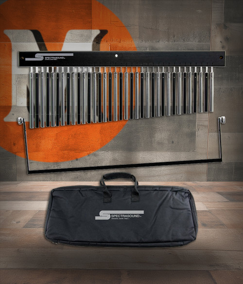 Toca SM-35ZA Mark Tree Bundle with Damper Bar and Bag - Black & Natural Aluminum (SM35ZA-K) | Musician Madness