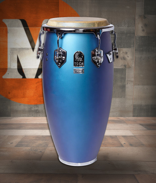 Toca Custom Deluxe Conga, 11-3/4" - Matte Blue (4611-3/4MB) | Musician Madness