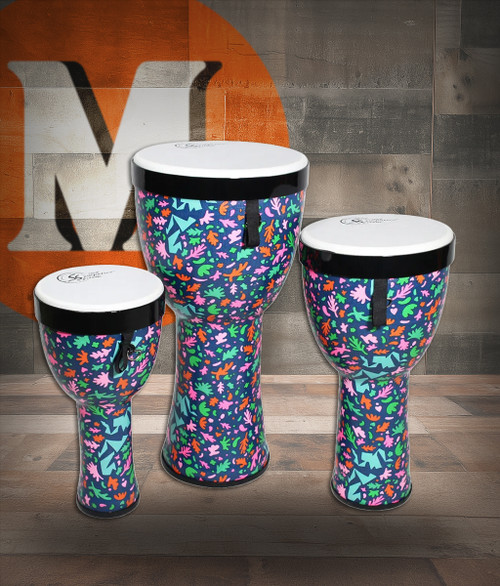 Toca Sympatico 3-Piece Pretuned Djembe Set - Autumn Days (TSSND-3PCAD-FP) | Musician Madness