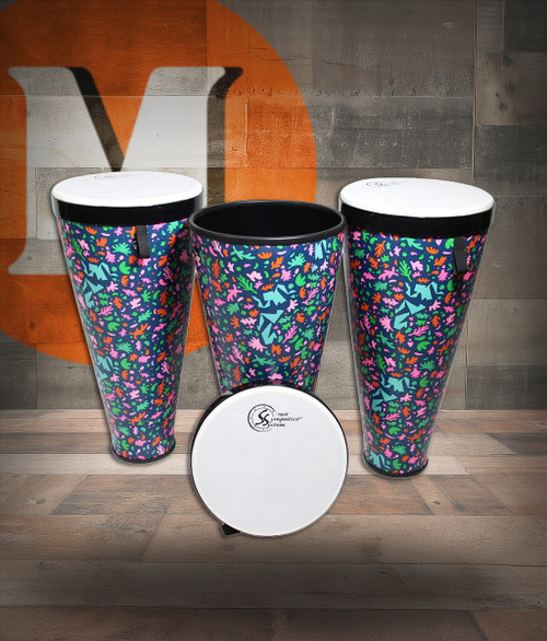Toca Sympatico 3-Piece 12" Nesting Ashiko Set - Autumn Days (TSSNA-3PCAD-FP) | Musician Madness